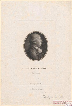 I. T. (= Johann Tobias) Kießling; geb. 1750 (= Johann Tobias II.)
