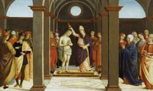 Die Taufe des heiligen Augustinus durch den heiligen Ambrosius