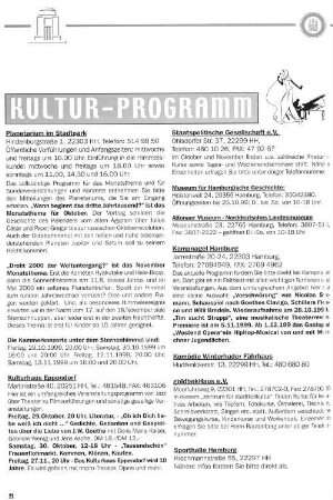 Kultur-Programm