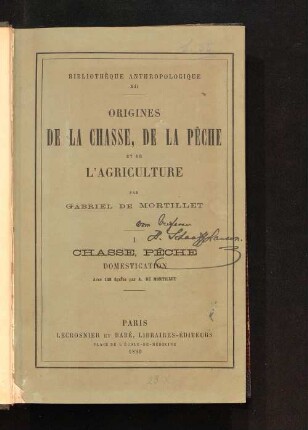 1: Chasse, pêche, domestication