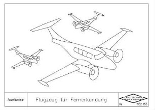 Flugzeug für Fernerkundung