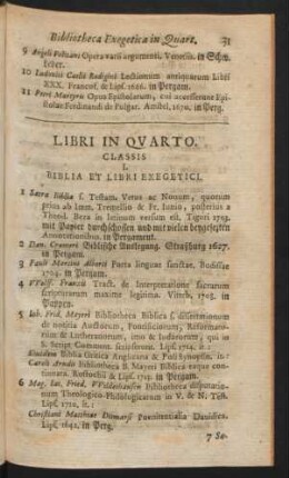 Libri In Quarto.