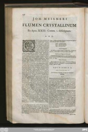 Ioh. Meisneri Flumen Crystallinum Ex Apoc. XXII: Comm. 1. descriptum.