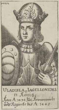 Bildnis von Uladislaus Iagellonides, König von Polen