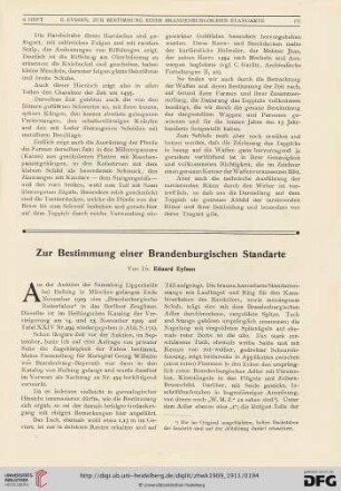 5: Zur Bestimmung einer Brandenburgischen Standarte