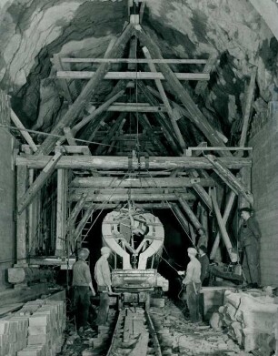 Gleisbergtunnel Heidenau-Altenberg, Deutschland, 1936