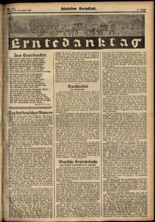 Zweite Ausgabe vom Freitag, den 28. September 1934.