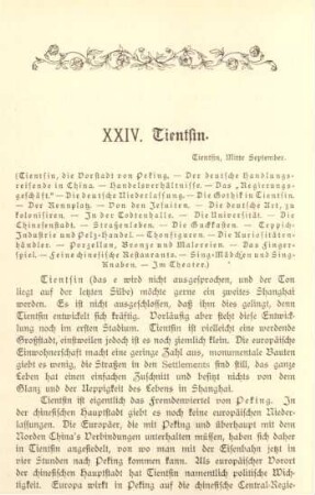 XXIV. Tientsin