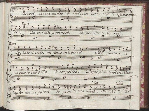 Recitativo: Pastori che sia sciolto