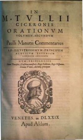 In M. Tullii Ciceronis Orationes Paulli Manutii Commentarius. 3