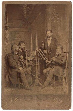 Joseph Joachim (1831-1907) mit dem Joachim-Quartett