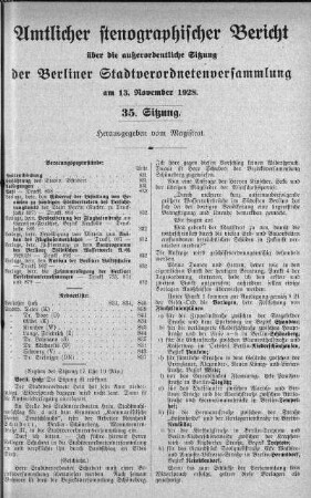 No. 35, 13. November 1928