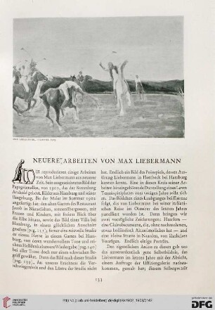 Neuere Arbeiten von Max Liebermann