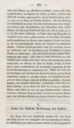 464-475 Ueber die sittliche Bedeutung des Leibes