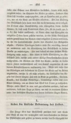 464-475 Ueber die sittliche Bedeutung des Leibes