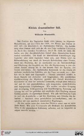 Kleists dramatischer Stil