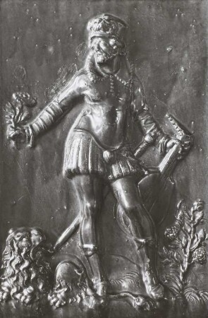 Ofenkachel mit Darstellung des Orpheus