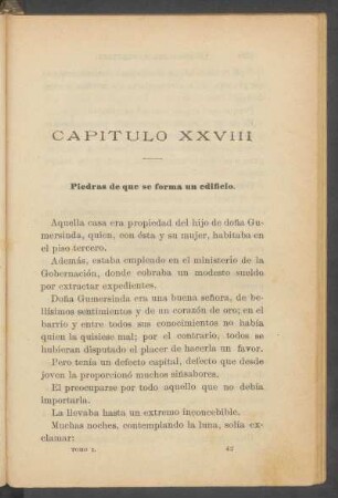Capítulo XXVIII - Piedras de que se forma un edificio.