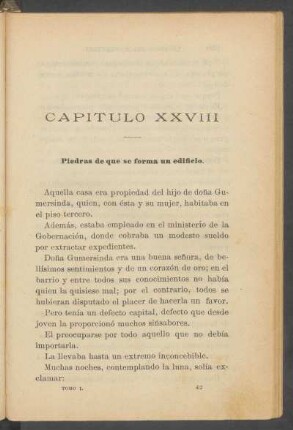Capítulo XXVIII - Piedras de que se forma un edificio.