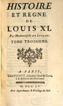 Histoire Et Regne De Louis XI, 3