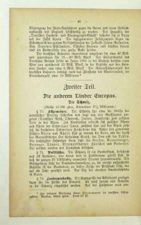Zweiter Teil. Die anderen Länder Europas