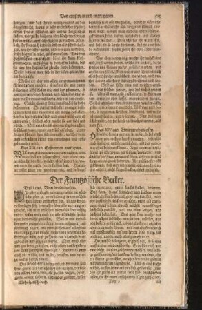 Der Frantzösische Becker