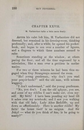 Chapter XXVII. M. Varbarriere talks a little more freely