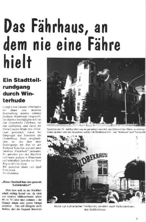 Das Fährhaus, an dem nie eine Fähre hielt