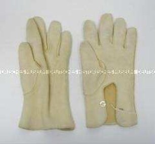 Wildlederhandschuhe für Offiziere des Bundesgrenzschutzes, Paar