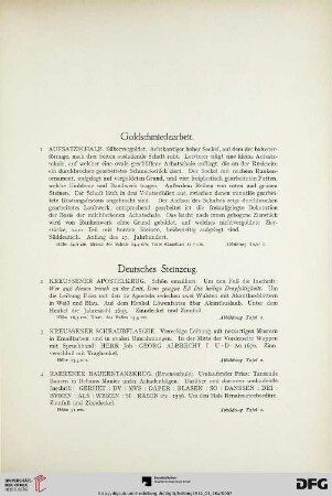 Deutsches Steinzeug (Nr. 2-15)