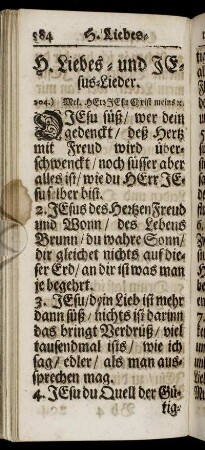 H. Liebes- und Jesus-Lieder.