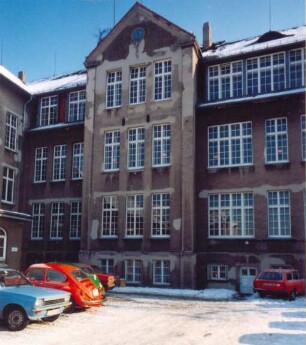 Städtisches Mädchengymnasium, Teilansicht. Detmold. Wall; Blick von der Paulinenstraße