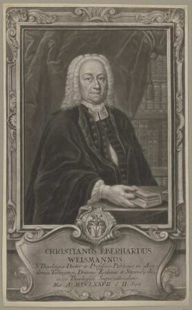 Bildnis des Christianus Eberhardus Weismannus