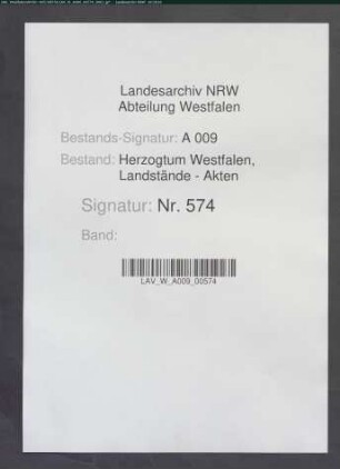 Vollmacht des Domkapitels Köln für den Landtagsdeputierten Dr. Henrich Mehring