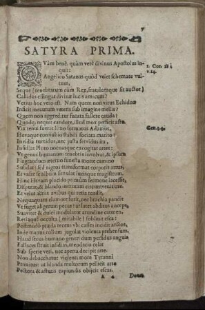 Satyra Prima.