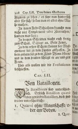 Cap. LII. Von Bataillonen.
