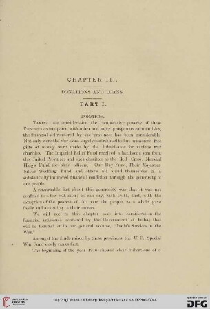 Chapter III – Donations and loans