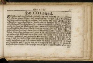 Das XXII. Capitul