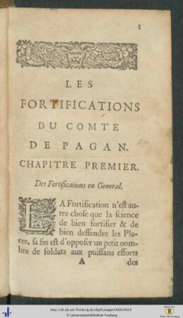 Les Fortifications Du Comte De Pagan.