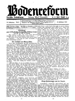 Einladung zum 34. Bundestag der deutschen Bodenreformer