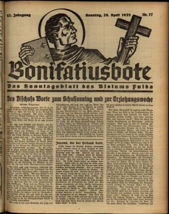 Ausgabe vom Sonntag, den 28. April 1935.