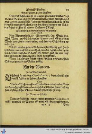 Für die Wartzen.
