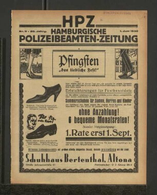 Nr. 11 * 20. Jahrg. 1. juni 1930