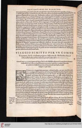 Viaggio scritto per un comito venetiano [...]
