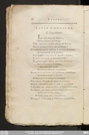 Fable Douzieme. Le Songe flatteur.