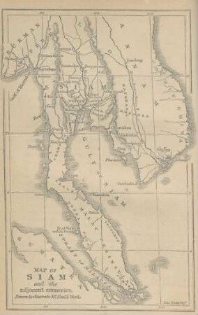 Map of Siam and the adjacent countries