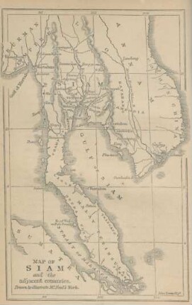 Map of Siam and the adjacent countries