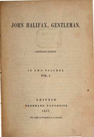 John Halifax, gentleman. 1