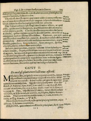 Caput II. De analysi plantarum hactenus usitata.