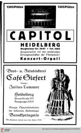 Werbung, Heidelberg, Ehrenbürger